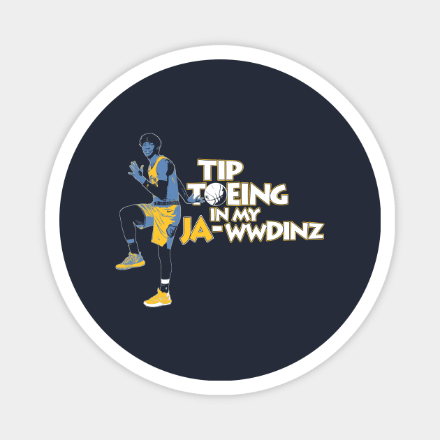 Memphis Grizzlies Ja Morant Tip Toe Wing In My Jawwdinz Magnet by APsTees